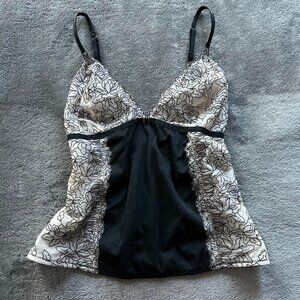 Gilligan & oMalley Spaghetti Strap Lace Top sz XL